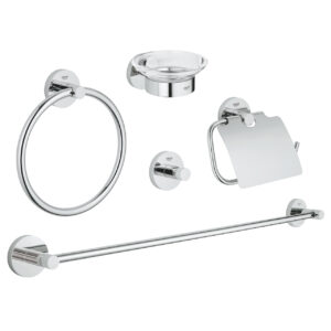 Essentials Master bathroom accessories set 5-in-1