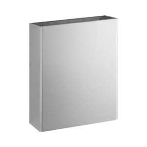 Surface-Mounted Waste Receptacle, Satin Finish, 6.4-Gallon