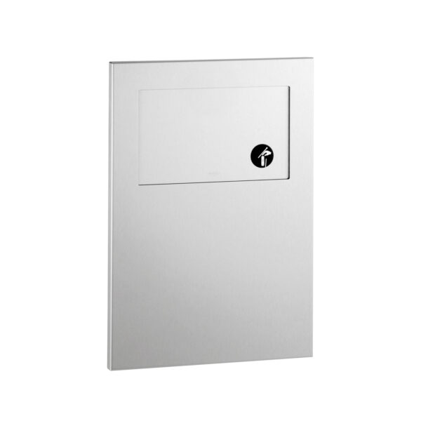 Recessed Sanitary Napkin Disposal, Satin Finish, 1.3-Gallon