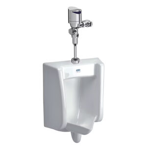 Urinal, Zurn One System with 0.125 GPF Top Mount, Battery Powered Sensor Flush Valve